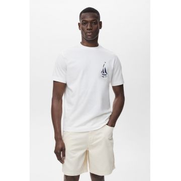 Tricou regular fit cu imprimeu pe piept