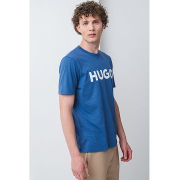 Tricou regular fit cu logo contrastant Dulivio
