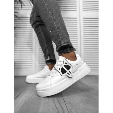 Adidasi barbati casual  albi 080 N13