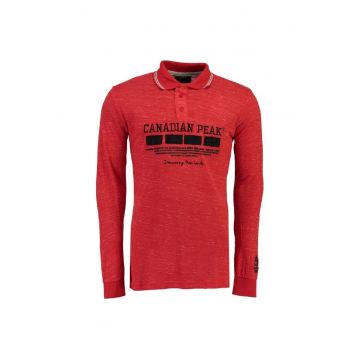 Bluza polo cu imprimeu logo Kinstar -
