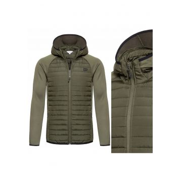 Jacheta Barbati - Jack&Jones - Jcomulti Jacket Cu Umplutura - Croi Normal - Fermuar - 2 Buzunare - 100% Poliester - Verde - 1 Bucata