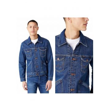 Jacheta Din Denim -  124Mj - Croi Regular - Inchidere: Nasturi - Compozitie Material: 100% Bumbac - Numar De Buzunare: 4 - Albastru - 1