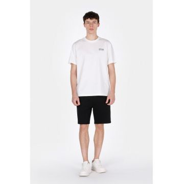 Pantaloni scurti din amestec de bumbac cu snur