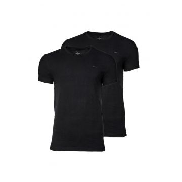 Set de tricouri din bumbac cu decolteu rotund - 2 piese