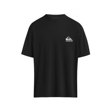 Tricou din bumbac cu decolteu la baza gatului