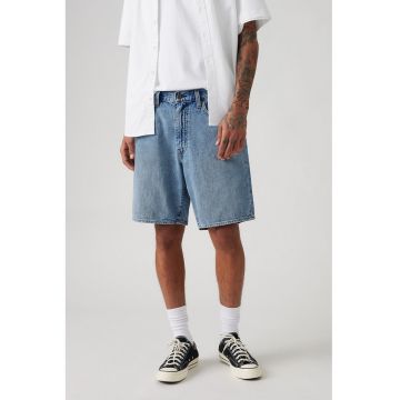 Blugi scurti relaxed fit cu talie medie