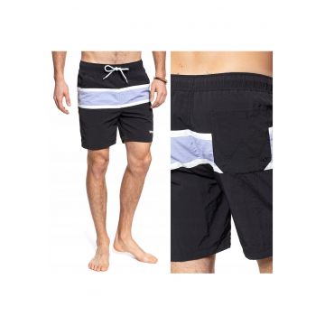 Costum de baie barbati -  SWIMSHORT - croi normal - 100% poliamida - negru -