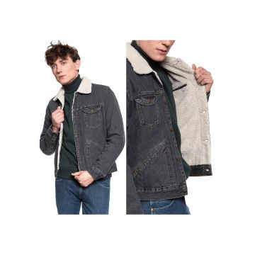 Jacheta de iarna -  124MJ Sherpa - negru - 4 buzunare - marime
