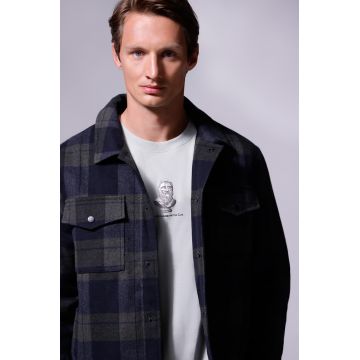Medicine tricou din bumbac culoarea verde, cu imprimeu