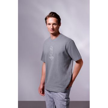Medicine tricou din bumbac culoarea verde, cu imprimeu