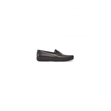Mocasini barbati  303472733 - Piele naturala - Maro