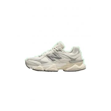 Pantofi sport  9060 - alb - gri - bej - piele - plasa - set unisex