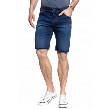 Sorturi Barbati -  Chicago Short - Croi: Slim Fit - Stil: Drept / Regulamentar - Inaltimea Taliei Medie / Regulamentara - Inchidere: Nasturi - W38 EU - Albastru