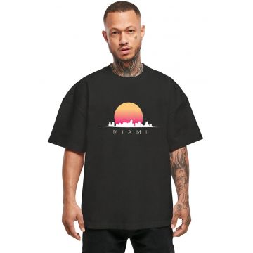 Tricou de bumbac cu imprimeu Miami