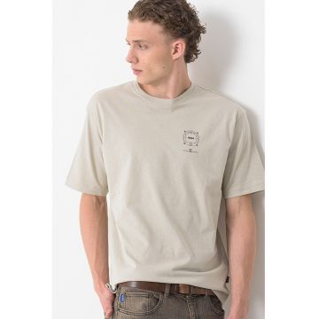 Tricou lejer de bumbac cu logo