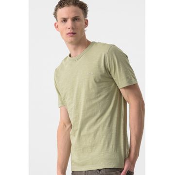 Tricou regular fit de bumbac cu logo discret Tegood