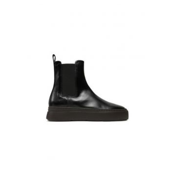 Botine cu glezna joasa barbati IU40024 - Piele naturala - Negru Botine cu glezna joasa barbati IU40024 - Piele naturala - Negru