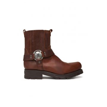 Botine cu glezna joasa barbati  M-7605-S20 - Piele naturala - Maro - Maro