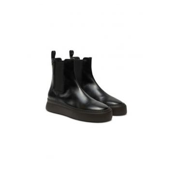 Botine cu glezna joasa pentru barbati  IU40024 - Piele naturala - Negru