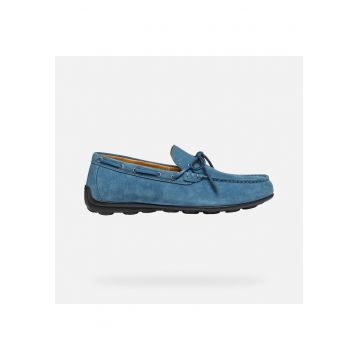 Mocasini barbati  304630927 - Piele naturala - Albastru