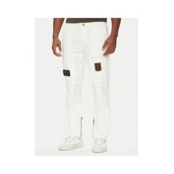 Pantaloni barbati  251PA1387CT1493 - Bumbac - Alb - Alb