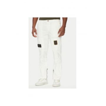 Pantaloni barbati  251PA1387CT1493 - Bumbac - Alb