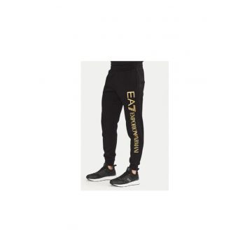 Pantaloni de trening barbati Ea7 Emporio Armani - 7M000572 AF10377 - Bumbac/Poliester - Negru