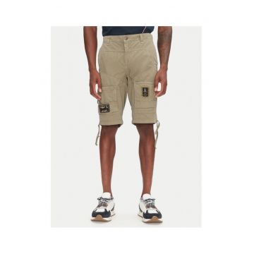 Pantaloni scurti barbati  251BE041CT1122 - Bumbac - Kaki - Kaki