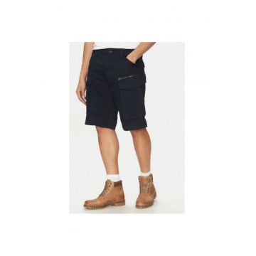 Pantaloni scurti barbati  D08566-5126 - Bumbac organic/Elastan - Negru