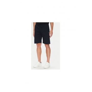 Pantaloni scurti sport barbati  C0P1237 - Bumbac/spandex - Bleumarin
