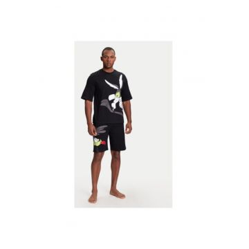 Pijama barbati  30964P02V - Bumbac - Negru