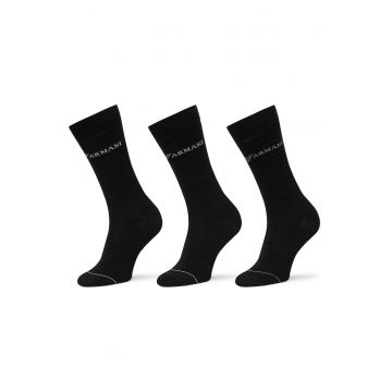 Set de 3 perechi de sosete inalte barbati barbati  EM000554 AF12276 - Textil - 0 EU - Negru