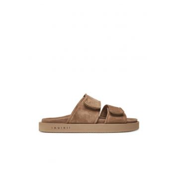 Slapi barbati  50102 510/705 - Piele naturala - Bej - Bej