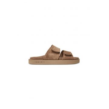 Slapi barbati  50102 510/705 - Piele naturala - Bej