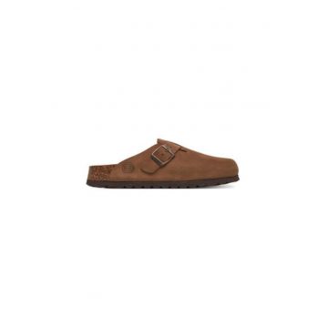 Slapi barbati  600132-21 - Piele naturala - Maro