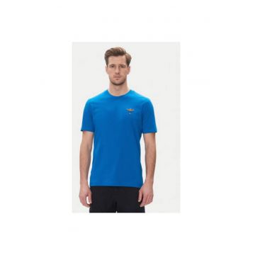 Tricou barbati  251TS1580J372 - Bumbac - Albastru