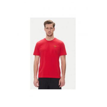 Tricou barbati  251TS1580J372 - Bumbac - Rosu