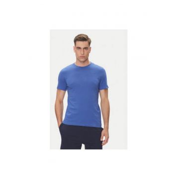 Tricou barbati  304J150 - Bumbac - Albastru