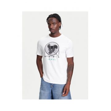 Tricou barbati  3BL0U10AG - Bumbac organic - 46794 - Alb