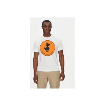 Tricou barbati  DT0825M-BESY20 - Bumbac organic - Alb