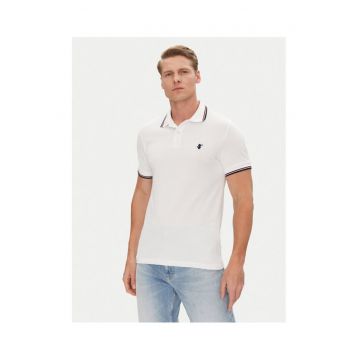 Tricou polo barbati  DR0136M-BATE20 - Bumbac - Alb - Alb