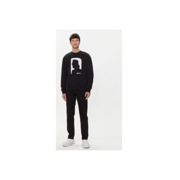 Bluza barbati  245D1807 - Bumbac organic - 2XL INTL - Negru