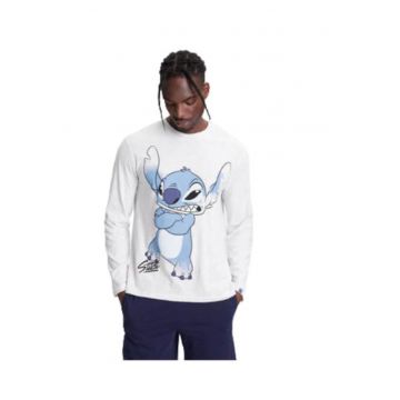 Bluza barbati 3VR54M01X -  Bumbac - Alb -