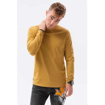 Bluza din bumbac cu decolteu la baza gatului