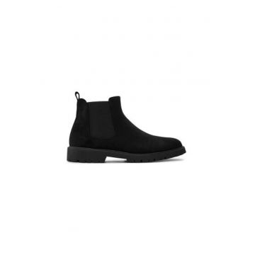 Botine cu glezna joasa barbati  SCARPE 4715 - Piele ecologica - 45 EU - Negru