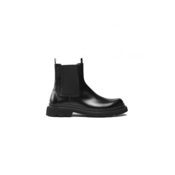 Botine cu glezna joasa pentru barbati  FU0973.A00LEDCRD900 - Piele naturala - 41 EU - Negru