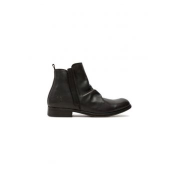 Botine cu glezna joasa pentru barbati  MOWI146FLY - Piele naturala - 41 EU - Maro