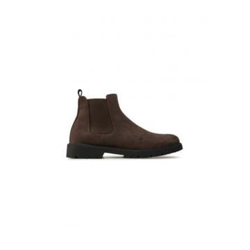 Botine cu glezna joasa pentru barbati  SCARPE 4715 - Piele ecologica - 45 EU - Maro