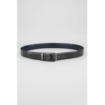 Curea reversibila de piele Ochuck - Negru -