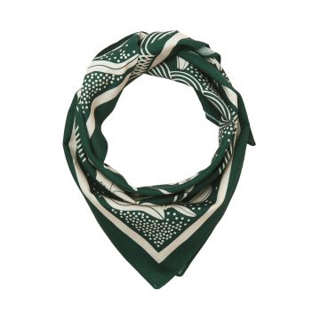 Esarfa barbati -  verde - material textil